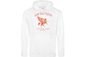B&S Boutique Camp Half Blood Percy Jackson Inspired PJO Heroes of Olympus Orange Sudadera con Capucha Unisex