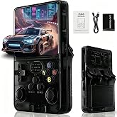 Retro Portable Game Console with Dual Joystick (Radiant Black) | 3.5" HD IPS display, 3500mAh rechargeable battery, portable