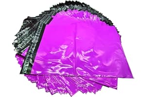 EJRange 100 Poly Mailers - Strong, Waterproof and Recyclable Mailing Bags for Envelopes, Parcels, Deliveries, Clothes, Postage, Packaging, Shipping Pack of 100(7 x 9" (175 x 240mm), Pink, 100)