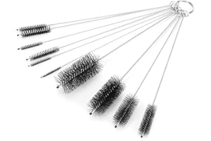 SHIPENOPHY Zestaw szczotek do czajniczek, spiralna szczotka Szczotka do wylewki do czajnika Szczotka do ekspresu do kawy Szczotka do butelek Szklanki Czyszczenie słomy