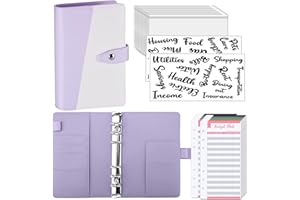 ‎TANGBOHU Budget Planner Budget Binder A6 - TANGBOHU Budgetplaner Geldumschläge Budget Planer, Haushaltsbuch Ringbuch A6 Geldbuch für Geld Spar Challenge Geldsparen Sparplan Spartaschenbuch Orgenizermappe