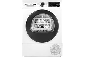 Bosch WQH245A0IT Serie 6 Asciugatrice smart a pompa di calore, 9 kg, Classe energetica C, Condensatore autopulente, Riduce le pieghe, Cestello per capi in lana, Bianco, 60 Cm