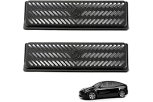 LWTSRP 2 pezzi Copertura Di Sfiato Per Il Flusso d'Aria, Copertura Protettiva Per Tesla Model Y, Copertura Per Prese d'Aria Sotto Il Sedile, Sostituzione Della Griglia del Flusso Aria