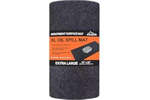 BREENHILL XL Oil Spill Mat (36" x 59"), Premium Absorbent Oil Pad, Reusable, Washable,Waterproof Backing Contains Liquids, No Soak Through,Protects Garage Floor Surface