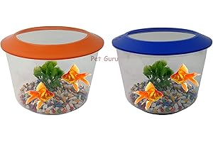 Pet Guru GOLDFISH STARTER SET AQUARIUM GOLD FISH TANK BOWL GRAVEL PLANT KIT
