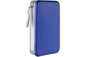 LIOVODE Estuche para DVD, 48 capacidad para CD, portátil, soporte para CD, de plástico duro, organizador para coche