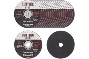 WANDERGO 18 dischi da taglio, disco da taglio da 76 mm, dischi per smerigliatrice angolare per metallo, dischi smerigliatrici, dischi da taglio per tagliare metallo legno