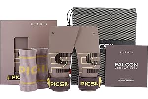 PICSIL Falcon Hand Grips – Profi‑Griffpolster aus Carbonfaser, Chalk‑kompatibel, Handschutz & Griffhilfen für Calisthenics, Krafttraining & Gymnastik