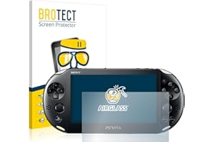 BROTECT Schutzglas für Sony Playstation Vita Schutzfolie Panzer Folie Glas Displayschutz Made in Germany [Kratzfest 9H, Anti-Fingerprint,Transparent]