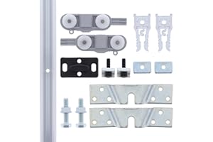 ToniTec brouillard de porte coulissante 51, 70 cm de large 105 cm-charge maximale : 40 kG-set complet pour portes coulissantes, portes intérieures et placards