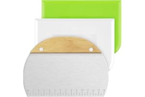 Vicloon Utensile da Cucina Rotelle Tagliapizza, Rotelle Tagliapizza, per Pizza (3 pezzi (manico in legno a semicerchio + 2 in plastica))