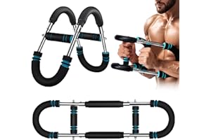 Haokelai Twister Armtrainer, U-förmiger Twister-Armtrainer, Verstellbarer Brust-Expander, Oberschenkel-Master-Trainer, Körperstärke, Fitnessgerät, f40-100lb Adjustable Chest Workout Equipment