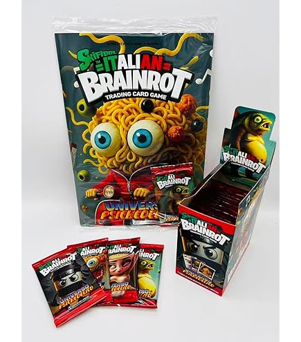 Brainrot Skifidol Universe Italian Whole Box 24 Envelopes Trading
