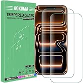 AOKUMA Screen Protector for iPhone 17 Pro Max/18 Pro Max, [2 Pack] Tempered Glass for iPhone 17 Pro Max Easy Installation, 9H