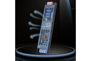 YOODI Sterownik LED 12V 400W 33.3A Płaski Zasilacz Ultracienki Transformator AC 230V Na DC 12V Szybkie Odprowadzanie Ciepła Smukły Metalowy Transformator Odpowiedni Do Taśm LED I Opraw Oświetleniowych