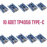 Robod&uuml;nya Tp4056 Type-C Li-Ion Pil Şarj Mod&uuml;l&uuml; - 10'Lu Set; Rdtype10
