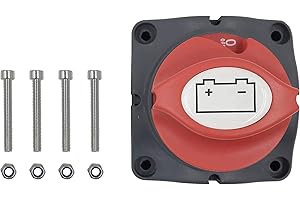 SENB 12V - 48V 275/1000 Amp Battery Disconnect Switch, Waterproof Heavy Duty Battery Isolator Switch, Universal Cut Off Power for Marine Boat RV ATV Auto Truck, On/Off 2 Position Battery Kill Switch
