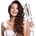 CkeyiN Arricciacapelli Automatico Professionale, Innovativo Design Con Clip Magica a Quattro Angoli Ferro Arricciacapelli, Ca