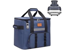 HUANRANYO Portable Insulated Camping Bag for Ninja Crispi FN101 Air Fryer, Leakproof & Waterproof Collapsible Design, Perfect for Outdoor Activities Like Camping, Picnics, and Travel