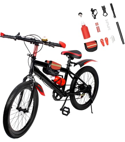 YNAADYH 14/16 Pouces Vélo Enfant Garçon Vélo Fille Vélo Unisex (16 Pouces-Grin