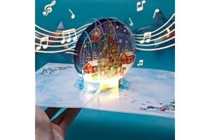 FITMITE Weihnachtskarte mit Kristallkugel