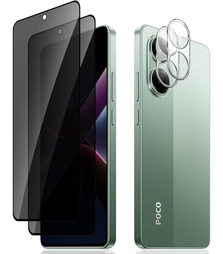 chejuza Privacy Pellicola Protettiva per Xiaomi Poco X7 [2 Pezzi],Durezza 9H,Copertura Completa Anti Spy in Vetro Temperato,HD Protezione Schermo Protezione