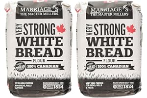 GENERIC Marriage’s Millers Very Strong 100% Canadian White Bread Flour – 1.5kg (Pack of 2) | High-Protein Bread Flour | Perfect for Bread, Rolls & Pizza Dough