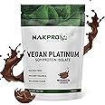 NAKPRO 100% Soy Protein Isolate, Chocolate - 500g | 25.3g Protein, 4.6g BCAA | Natural Vegan Plant Protein Powder | Easy To Digest | All Essential Amino Acids for Muscle Gain and Recovery