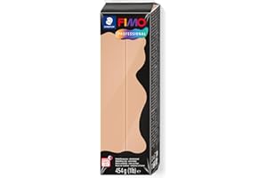 STAEDTLER 8041-44 FIMO Professional - Arcilla polimérica para modelar de secado al horno. Pastilla 454 g, color arena opaca