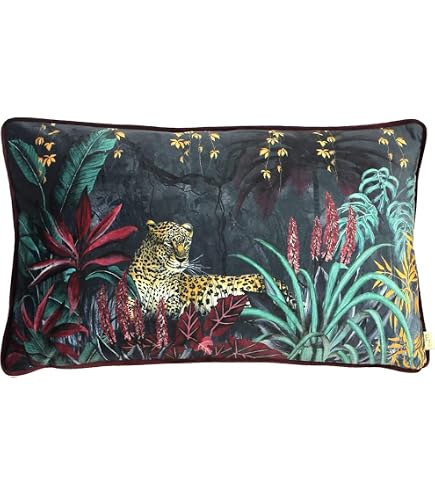furn. Evans Lichfield Inca - Federa per Cuscino, 43 x 43 cm, Colore: Moka