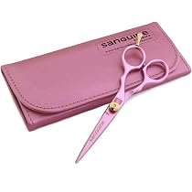 Sanguine Profi Friseurschere 14 Cm Aus Chrom – Handgeschliffen Aus Japanischem Stahl, Mit Abnehmbarer Fingerablage