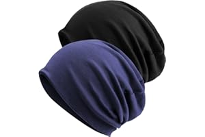 DRESHOW Gorro Slouch Beani, Gorro Holgado Casquete, Largo Gorros de Punto para Hombres y Mujer Unisex Transpirable y Ligero Sombreros