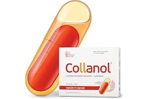 Collanol - una innovación en el cuidado de las articulaciones sanas. Fórmula líquida en cápsula doble. Colágeno 3D + curcumina micelar. 1 cápsula/día. Probado en laboratorio