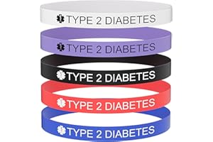 Aospkle 5PCS Medical Alert Bracelet for Men Women, Medical Alert ID Silicone Wristband for Diabetic Blood Thinner Pacemaker Epilepsy