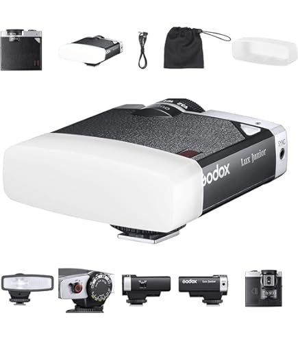 Godox Lux Master Retro Kamera Flaşı Kamera Flaş 2.4G X Kablosuz GN25 HSS TTL 6000K Dokunmatik Ekran Kontrolü Canon, Nikon Sony, Fuji DSLR Kamera Için, 2900 MAh Pil, Tutucu, Şarj Kablosu Ve