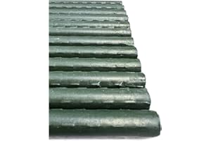 Jardin202 - Tutores de Acero Plastificado para Plantas | Estacas de Plantas | Ideal para el Cuidado de Plantas y árboles | 150cm (Alto) x 0,8cm (Pack 36 uds)