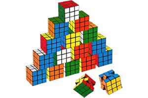 MINISOISO Cubo de Rubik 18 Piezas, Cubo De Velocidad para Regalos de Fiesta, 3x3 Rompecabezas Cubos, Juego De Rompecabezas para Regalar En Fiestas De Navidad