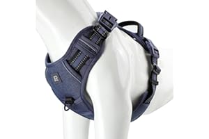 RUOXZZSU Arnés Perro, Grande Mediano Pequeño Arnés Pecho Antitirones Perros Reflectantes Arnés para Perros Adiestramiento y Correr