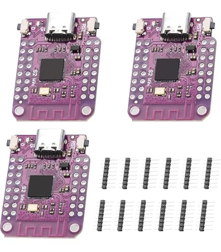 Carte De Développement ESP-S2 Mini (x3) - WiFi, 4MB Flash, 2MB PSRAM, Micro-USB Type-C, Pour Arduino/MicroPython - 2