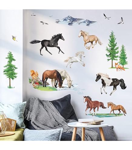 Kinderposters paarden - poster paard kinderkamer paardenmeisje – Babypluis
