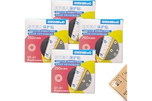 LYSHOOCE 1000 ojales archivador, transparente con ojales de refuerzo, archivador de refuerzos autoadhesivos, ojales etiquetas, diámetro de 15 mm, Geeignet für Büros, Schulen, etc