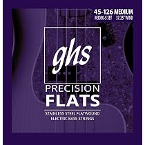 Cordes GHS M3050-5 Flats Precision Contrebasse 5 Cordes – Acier Inox Plat, Son Chocolat Profond & Moelleux