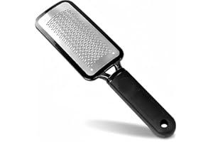 Hanyousheng Raspa Piedi Professionale, Lima per Piedi e Talloni, Nero Raspa Piedi, Lima Piedi, Ideale per Rimuovere Calli Duroni Talloni Screpolati Pelle Morta