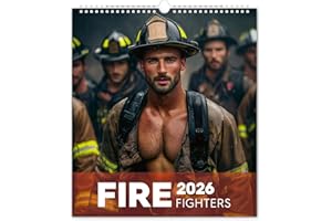 ‎NOTIQUE Dreamy Firefighters 2026, Feuerwehr Männer Erotik Kalender, Sexy Kalender XXX Erotiek Wandkalender 30 x 34 cm