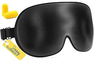 Jersey Slumber 100% Silk Sleep Mask For A Full Night's Sleep | Comfortable & Super Soft Eye Mask With Adjustable Strap | Works With Every Nap Position | Ultimate Sleeping Aid / Blindfold, Blocks Light