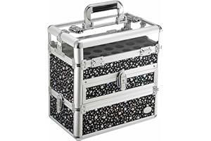 KETALIRIA Malette Maquillage Malette Onglerie Vanity Maquillage Beauty Case Femme Malette Manucure Malette Cosmétique Mallette Rangement Makeup Case de Voyage Boite Maquillage, Noir
