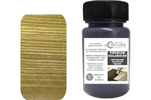 FARBMANUFAKTUR CONTURA NUR DAS BESTE FÜR IHR HOLZ Holzbeize Pinselflasche 50ml. Beizprobe Retuschier Beize Reparaturflasche Holz Tischler Farbe Farbbeize Wasserbeize (Alterungsbeize)