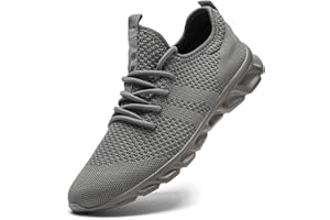 Damyuan Męskie buty do biegania, chodzenia, tenisa, na co dzień, na siłownię, do fitnessu, sportowe, modne, lekkie, wygodne, do pracy, na zewnątrz, płaskie buty do joggingu