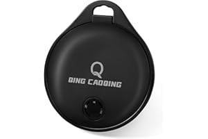 QING CAOQING Air Traceur Tag, Air Tracker Tag ot de 1 Localiser(Uniquement iOS)，Air Localisateurs Tags pour Valises Portefeuilles Clés Sacs，Batteries Remplaçables Porte clés Inclus