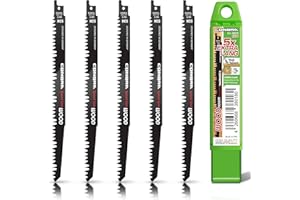 CONBRA® Sägeblatt (5x S1531L im Set) - optimiertes Säbelsägeblatt für Holz in Kunststoffhülle - kompatibel mit Bosch GSA 18V, GSA 18 V-LI C, GSA 12V-14, Makita & weiteren Marken